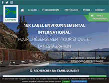 Tablet Screenshot of laclefverte.org